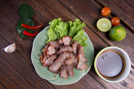 Grilled Pork Made in Thailandの写真素材