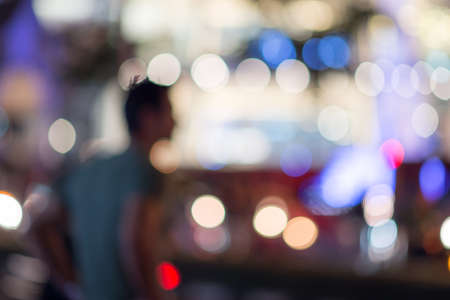 Bokeh street in Thailandの写真素材