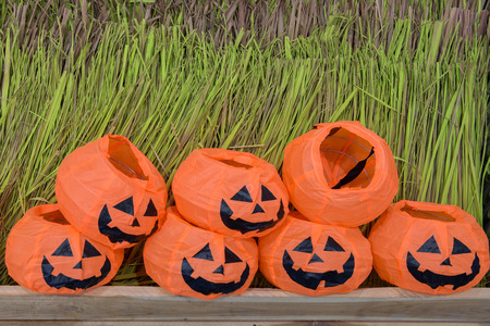 Halloween pumpkin backgroundの写真素材