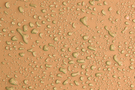 Water Droplets on a metal Surfaceの写真素材