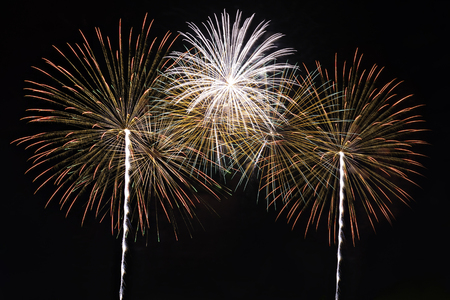 Fireworks,Fireworks light up the sky,Five Fireworksの写真素材