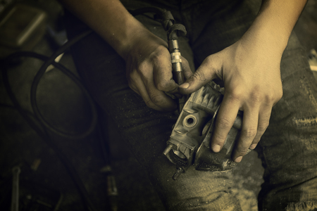 metal milling machine Vintageの写真素材
