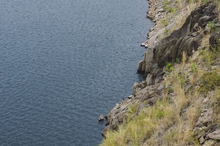 Mountain and sea viewの写真素材