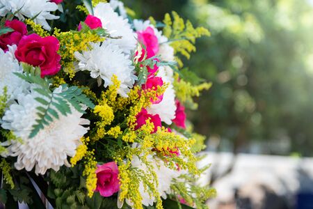 Flower with bokeh, flowers for wedding.の写真素材