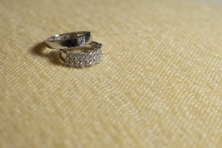 wedding rings in infinity sign. Love concept,wedding ringsの写真素材
