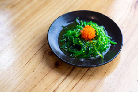 Japanese seaweed wakame salad food freshの写真素材