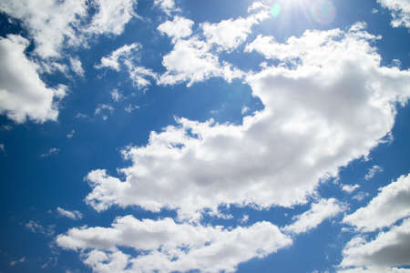 Beautiful blue sky with a sea of â€‹â€‹clouds, Gran Canaria