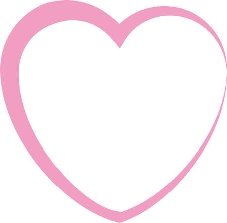 Illustration of heart mark line drawingのイラスト素材
