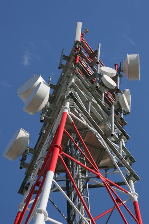 radio tower with many antennas