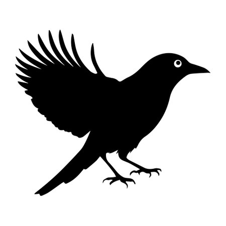 Bird silhouette on white background symbol design black vector illustration.のイラスト素材
