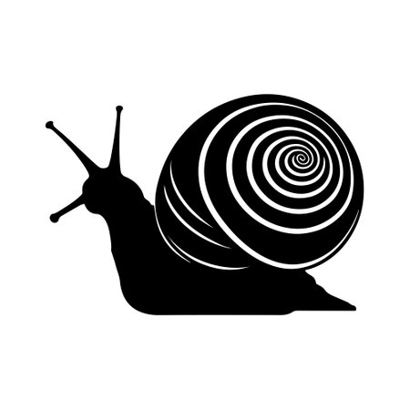 Snail icon. Flat illustration of snail vector icon for web designのイラスト素材