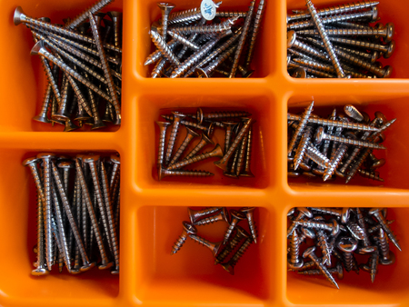 Nuts and Bolts in A Boxの写真素材