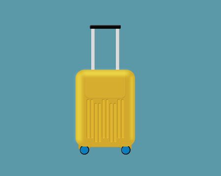 Suitcase Trolley Carry On. Cabin Luggage Hard Shell Travel Bagの写真素材