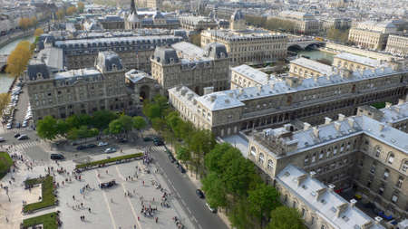 Top view of Paris
