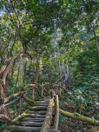 Dakeng No. 4 Hiking Trail - Taichung City, Taiwanの写真素材
