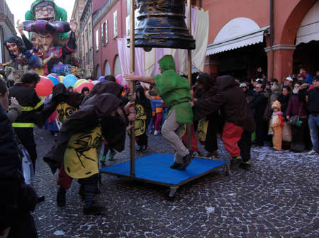Carnival in Italy in the town of Centoのeditorial素材