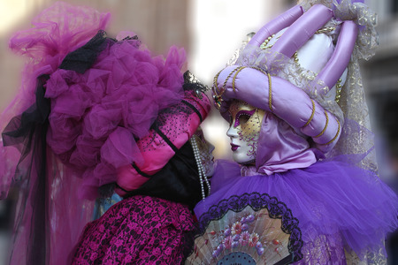 pair mask from carnival of veniceの写真素材
