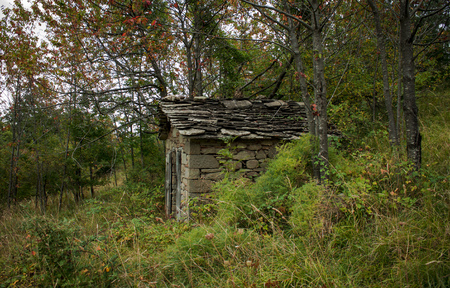 Abandoned house in the mountains. Italyの写真素材