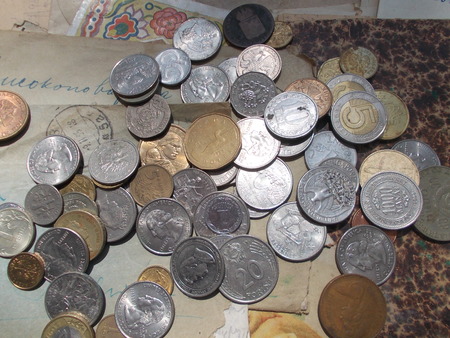 Collection of coinsのeditorial素材