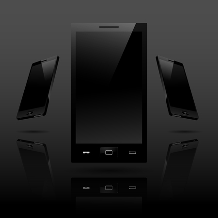Smart phones backgroundのイラスト素材