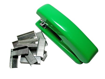 The Stapler & staples integral part office and paper-work. The Staple possible to clamp allの写真素材