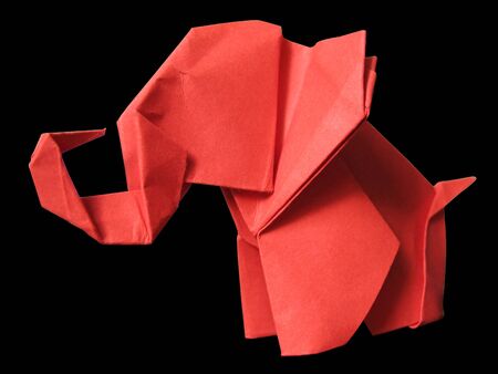 Origami traditional Japanese art make figure from paperの写真素材