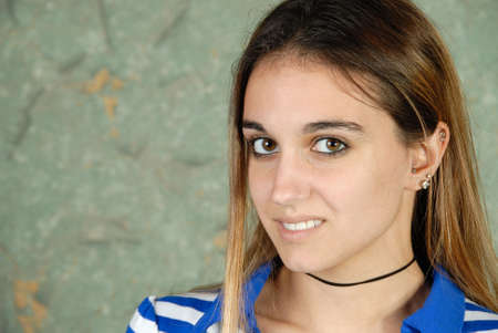 Portrait of beautiful young model.の写真素材