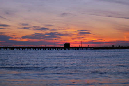 Sunset in Melbourneの写真素材