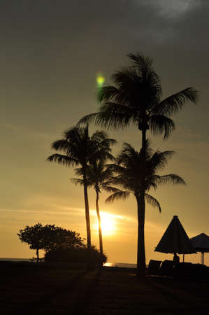 resort sunset viewの写真素材