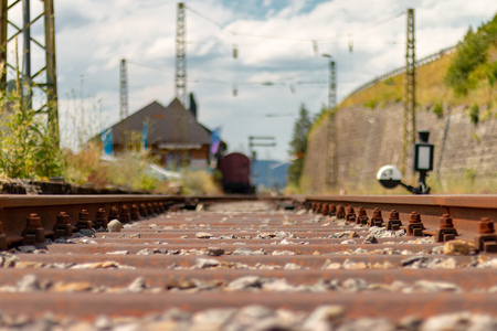 Schluchsee Train Station in the Middle of the Black Forestのeditorial素材