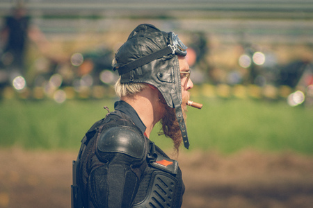 ROTTERDAM, NETHERLANDS - SEPTEMBER 2 2018: People having fun at Dutch motorcycle event "Rotterdam Dirt Ride"のeditorial素材