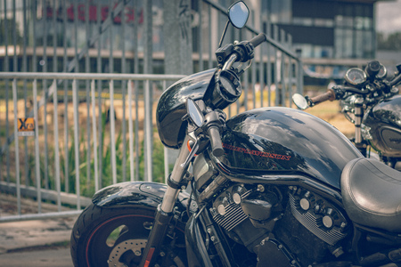 ROTTERDAM, NETHERLANDS - SEPTEMBER 2 2018: Motorcycles are shining at Dutch motor event "Rotterdam Dirt Ride"のeditorial素材