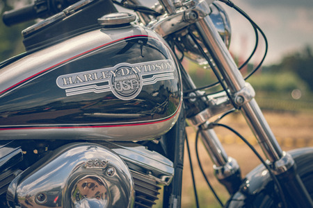 ROTTERDAM, NETHERLANDS - SEPTEMBER 2 2018: Motorcycles are shining at Dutch motor event "Rotterdam Dirt Ride"のeditorial素材