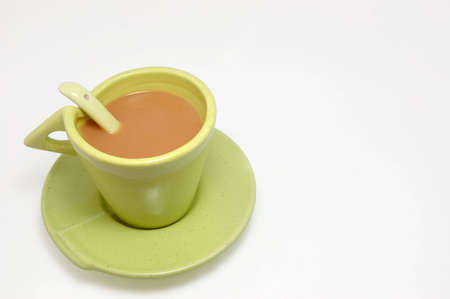 cup of tea horizontalの写真素材