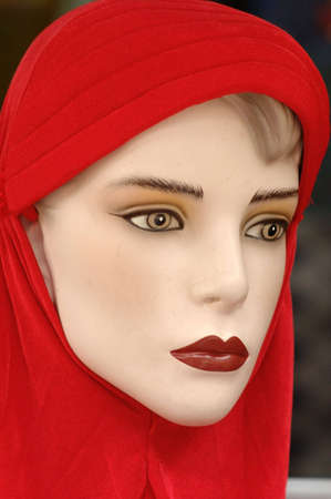 Head shot of a mannequinの写真素材