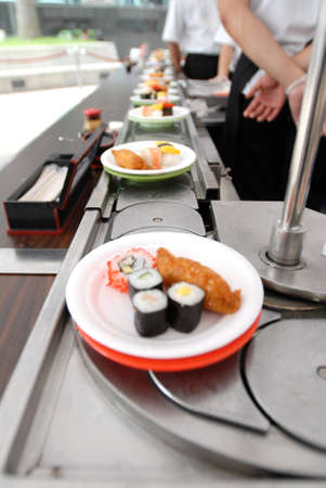 Sushi Carousel の写真素材