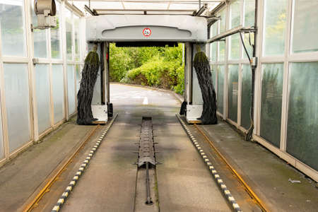 Car wash service empty interior