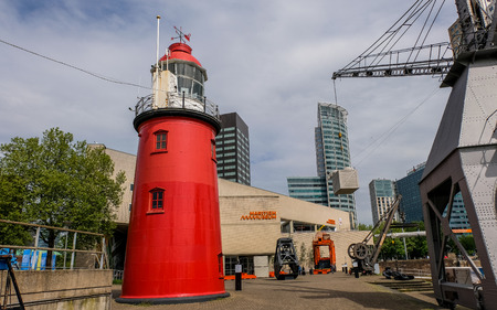 Rotterdam, The Netherlands - May 16, 2017. Outdoor exhibition of Maritime Museumのeditorial素材