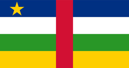 Central African Republic Flag Illustrationのイラスト素材