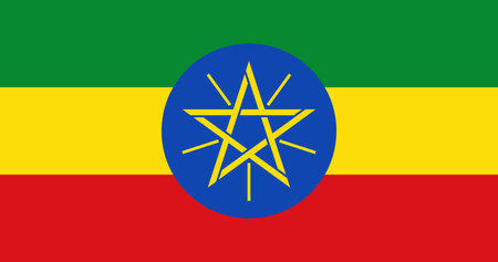 Ethiopia Flag Illustrationのイラスト素材
