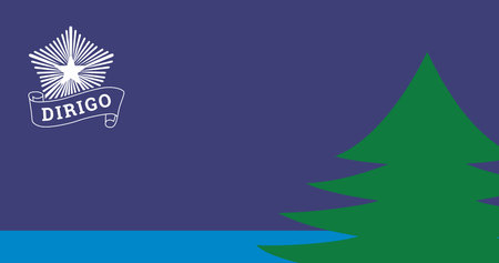 Maine Bicentennial (2020) Flag Vector Illustration Premium Qualityのイラスト素材