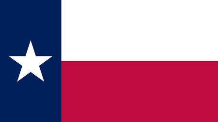 Texas US State Flag Vector Illustrationのイラスト素材