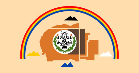 Navajo Flag Vector Illustration Premium Qualityのイラスト素材