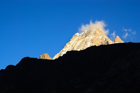 Snowy Mountains in Yading, Daocheng county, Ganzi district, Sichuan province, Chinaの写真素材