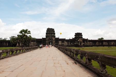 Angkor wat temple in the Angkor Area, Siem Reap, Cambodiaの写真素材