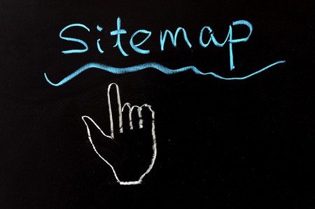 Chalk drawing - Sitemapの写真素材