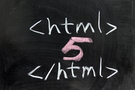 Chalk drawing - HTML5 concept