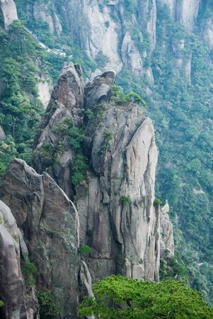 landscape of Mount Sanqingshan National Park, Jiangxi province, Chinaの写真素材