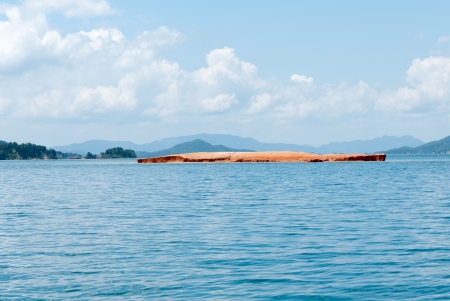 Wanlu lake landscape in Heyuan, Guangdong province, Chinaの写真素材