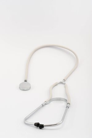 stethoscope close up on white backgroundの写真素材